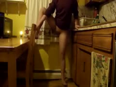 My lusty, young, filthy slut wife enjoys pecking out of underwear.